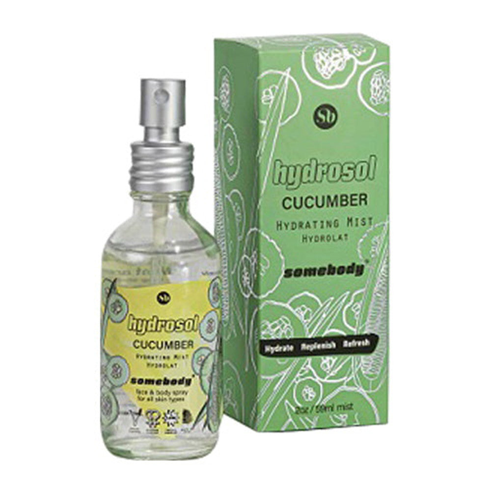 Somebody Hydrosol Cucumber Hydrating Mist, 2 Oz
