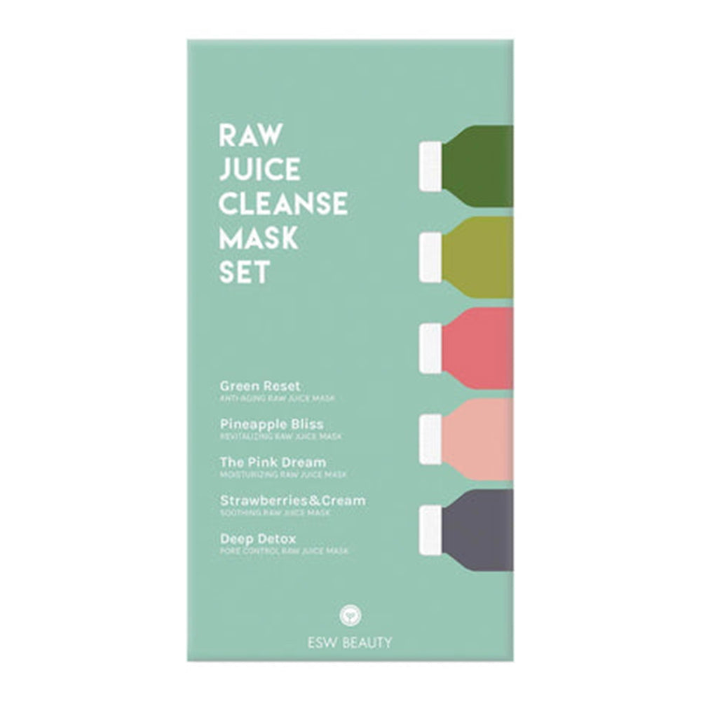 Esw Beauty Raw Juice Cleanse Mask Set Restore and Renew Your Skin 1Ea