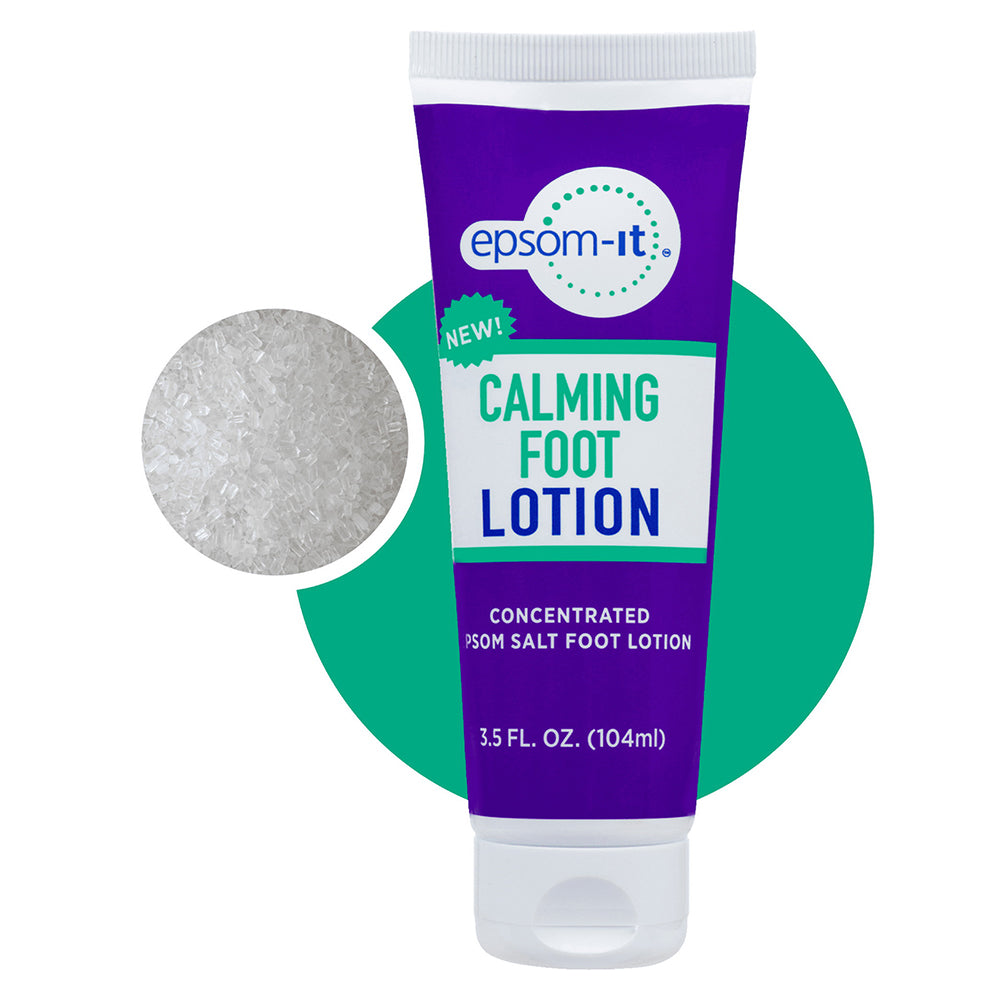 Epsom-It Calming Foot Lotion Concentrated Lotion with Urea Soften Tough Skin Leg Cramps Tube 3.5Oz (104ml)