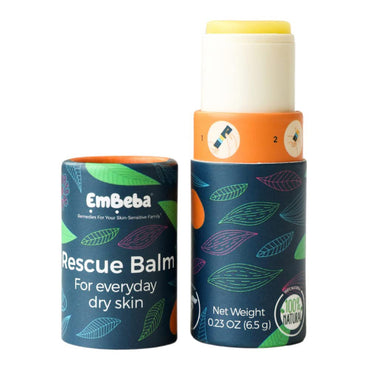 EmBeba Rescue Balm for Everyday Dry Skin, 0.23 Oz