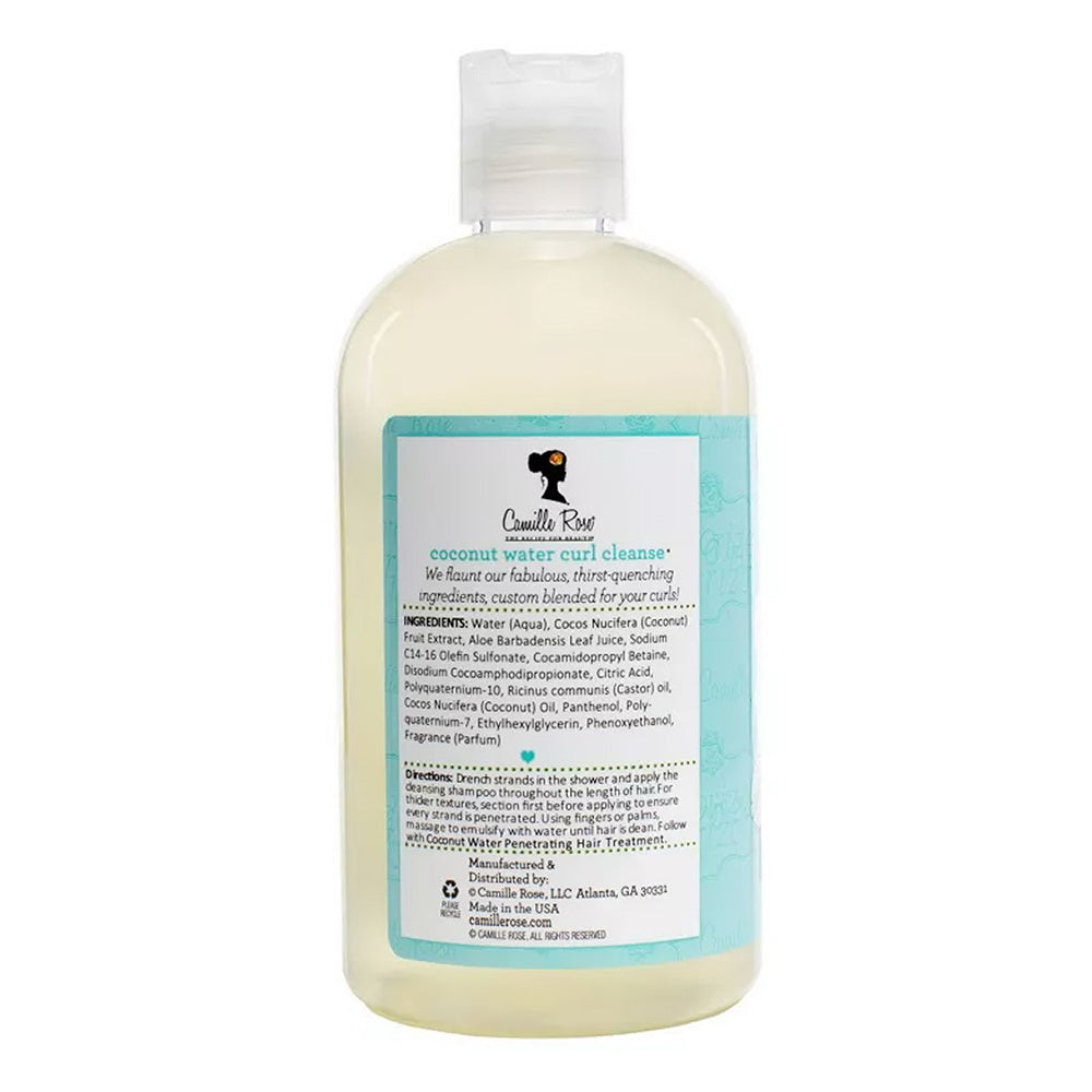 Camille Rose Coconut Water Curl Cleanse Sulfate Free Hydrating Hair Shampoo 12Oz (354ml)