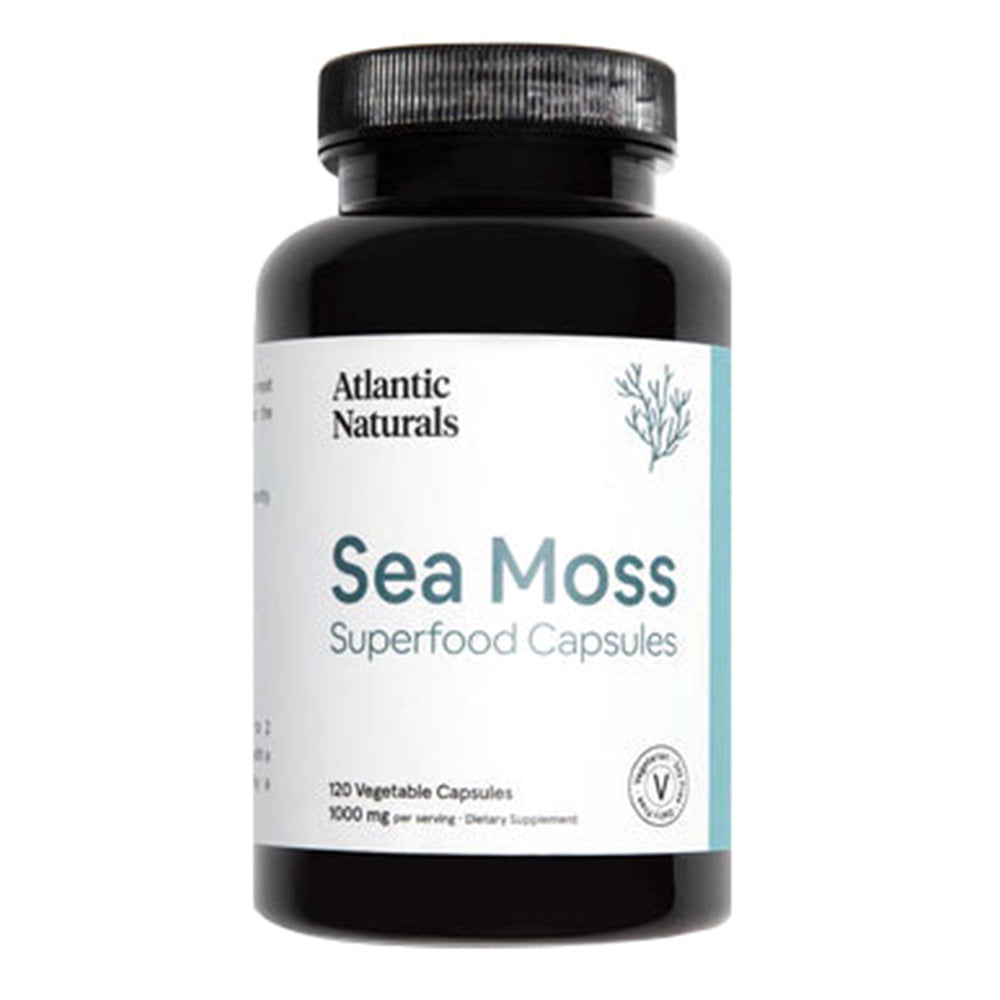 Atlantic Naturals Sea Moss Superfood Wellness Supplement for Men and Women Veg Capsules 120Ea