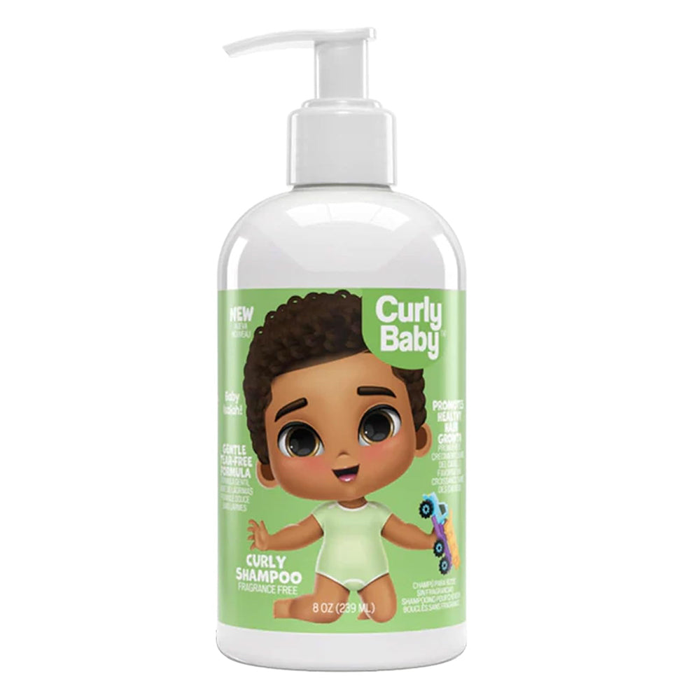 CurlyBaby Baby Isaiah Hair Shampoo for Gentle Tear Free Cleansing and Moisturizing 8Oz (239ml)