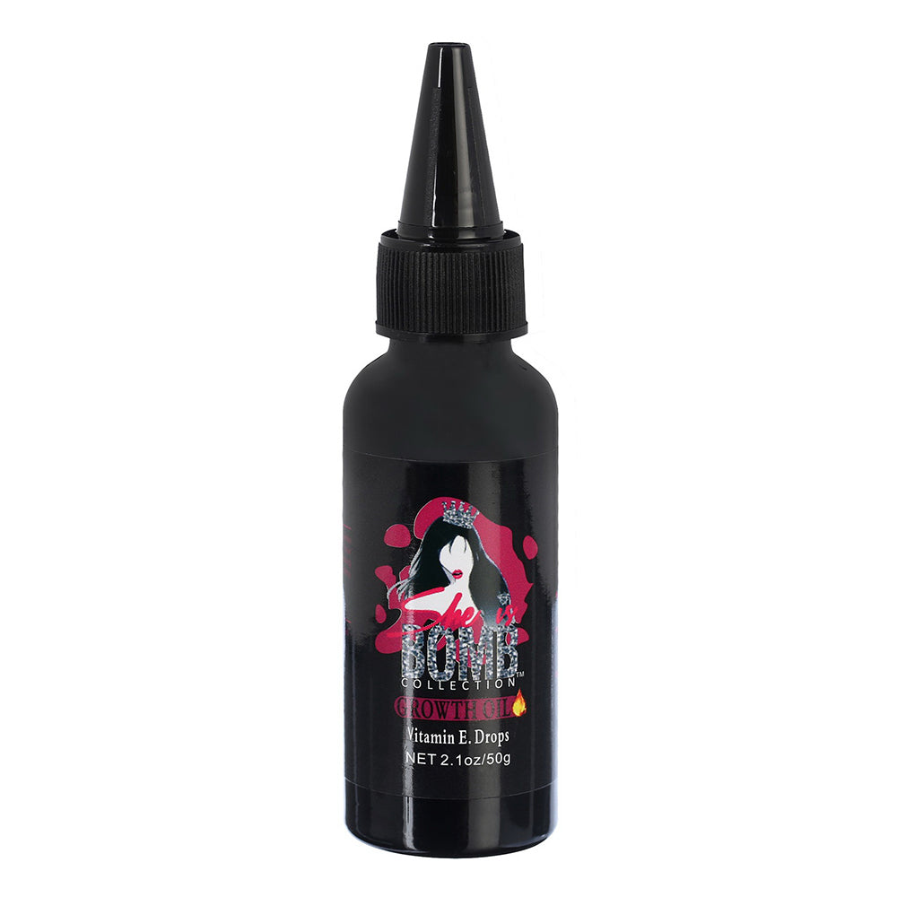 She Is Bomb Hair Growth Oil with Vitamin E Drops, 2.1 Oz