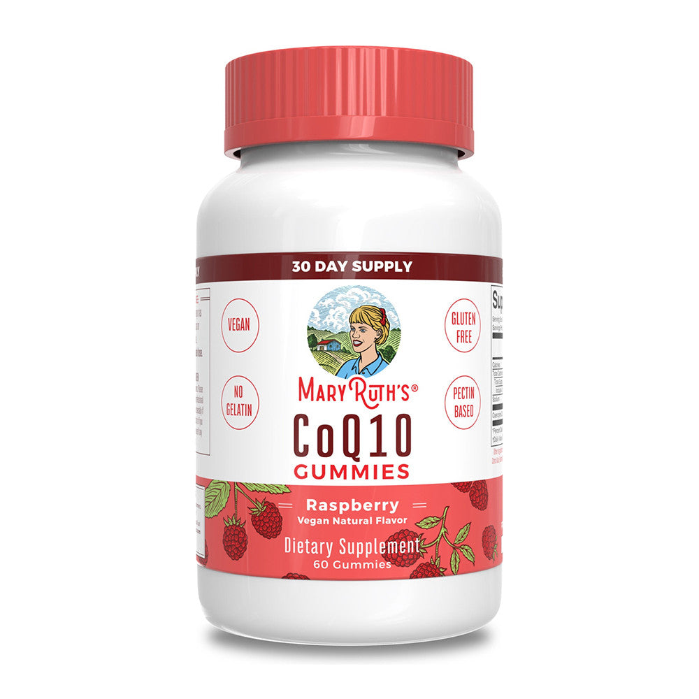 Mary Ruth Organics CoQ10 Gummies, Raspberry, 60 Ea