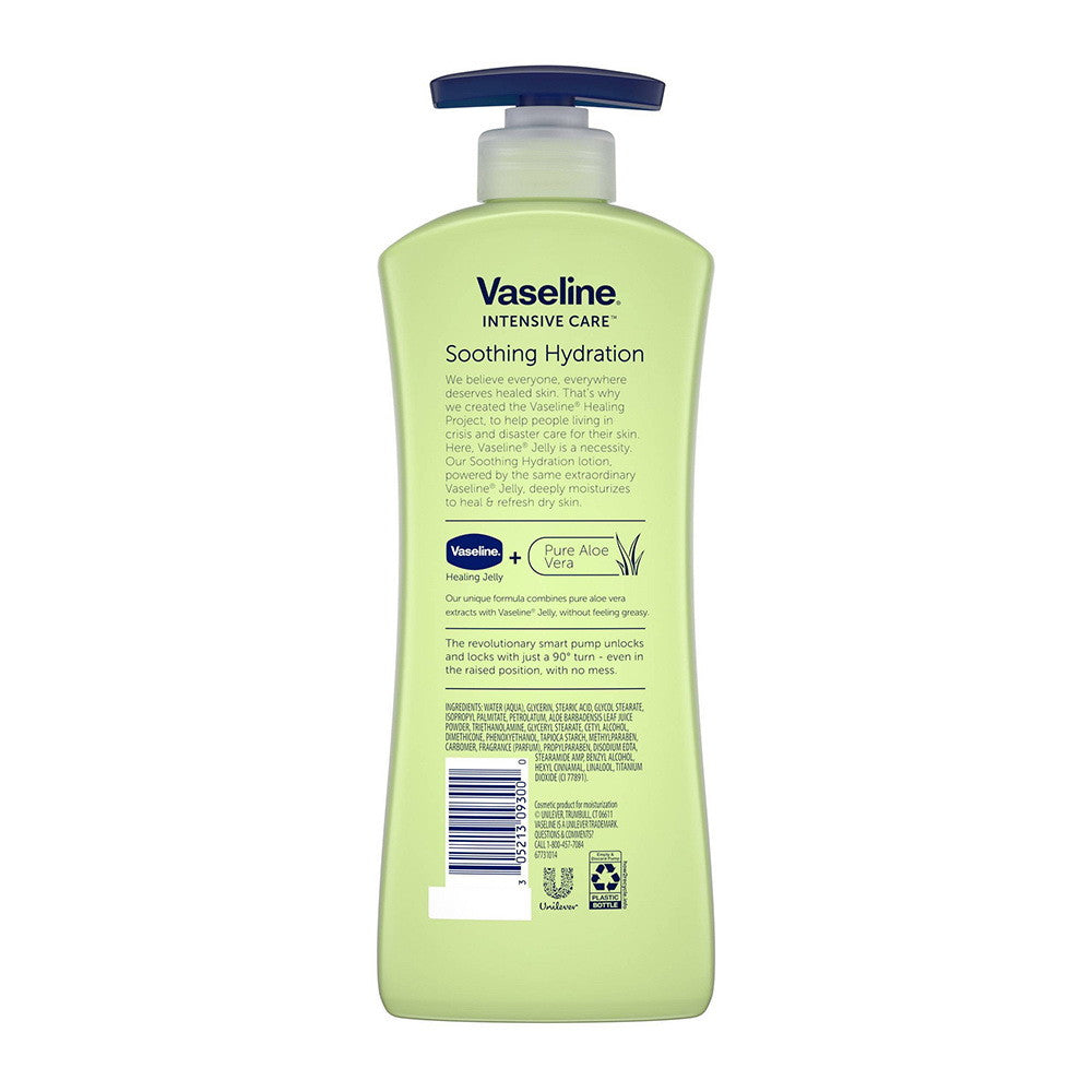 Vaseline Intensive Care Soothing Hydration Body Lotion, Aloe, 20.3 Oz