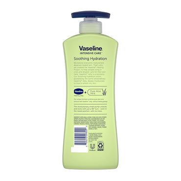 Vaseline Intensive Care Soothing Hydration Body Lotion, Aloe, 20.3 Oz