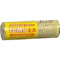 Tums Extra Strength Antacid Chewable Tablets, Assorted Fruit 8 Ea, 12 Rolls