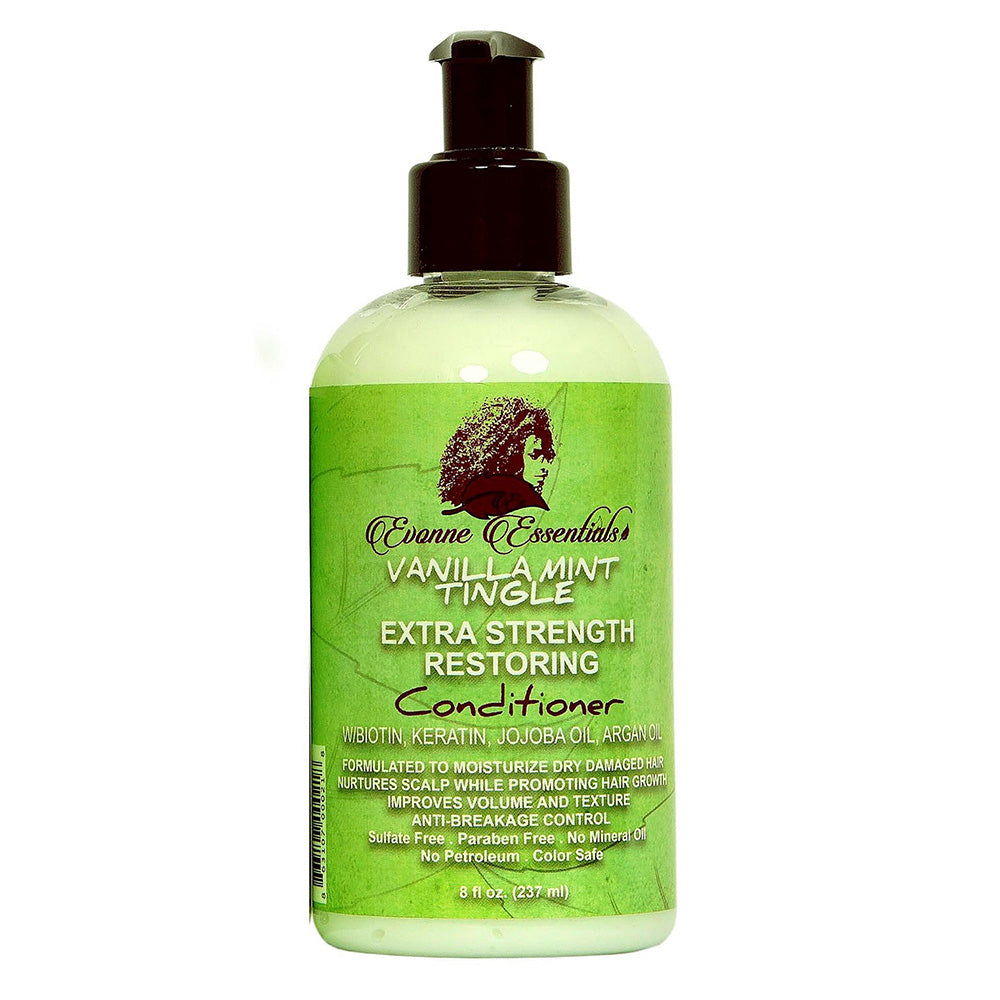 Evonne Essentials Vanilla Mint Tingle Extra Strength Restoring Hair Conditioner 8Oz (237ml)