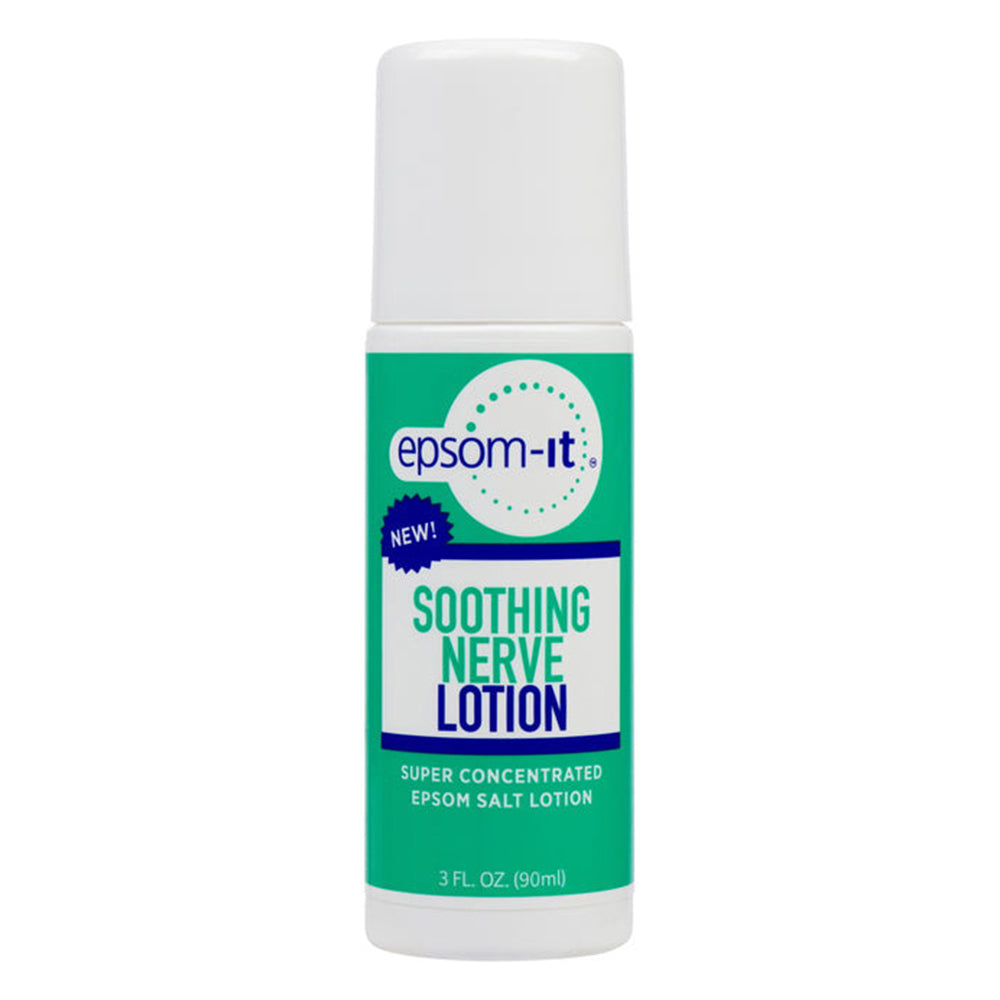 Epsom-It Soothing Nerve Lotion Super Concentrated Epsom Salt Lotion Rollerball Support Nerve Discomfort 3Oz (90ml)