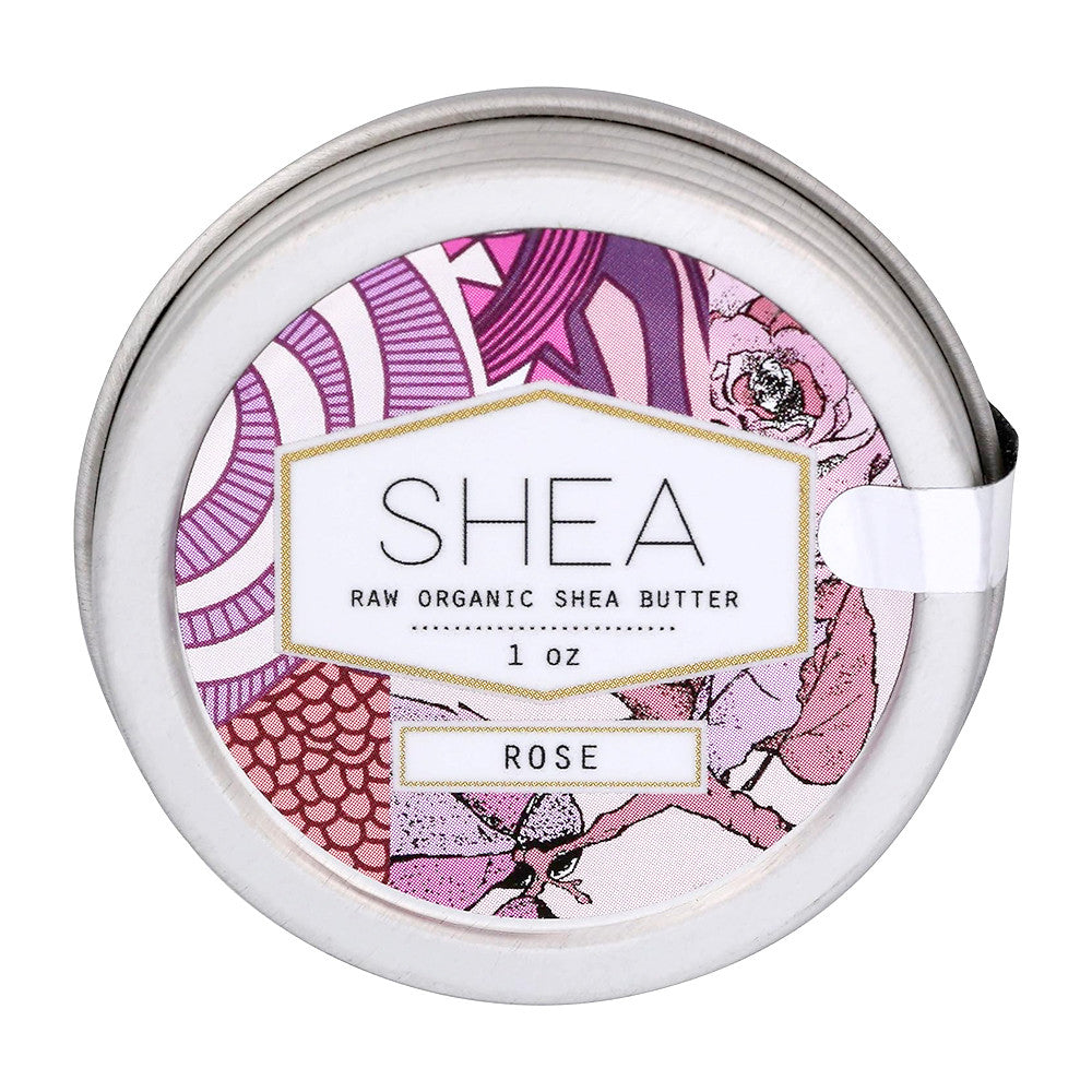 Somebody Raw Organic Shea Butter, Rose Shea, 1 Oz