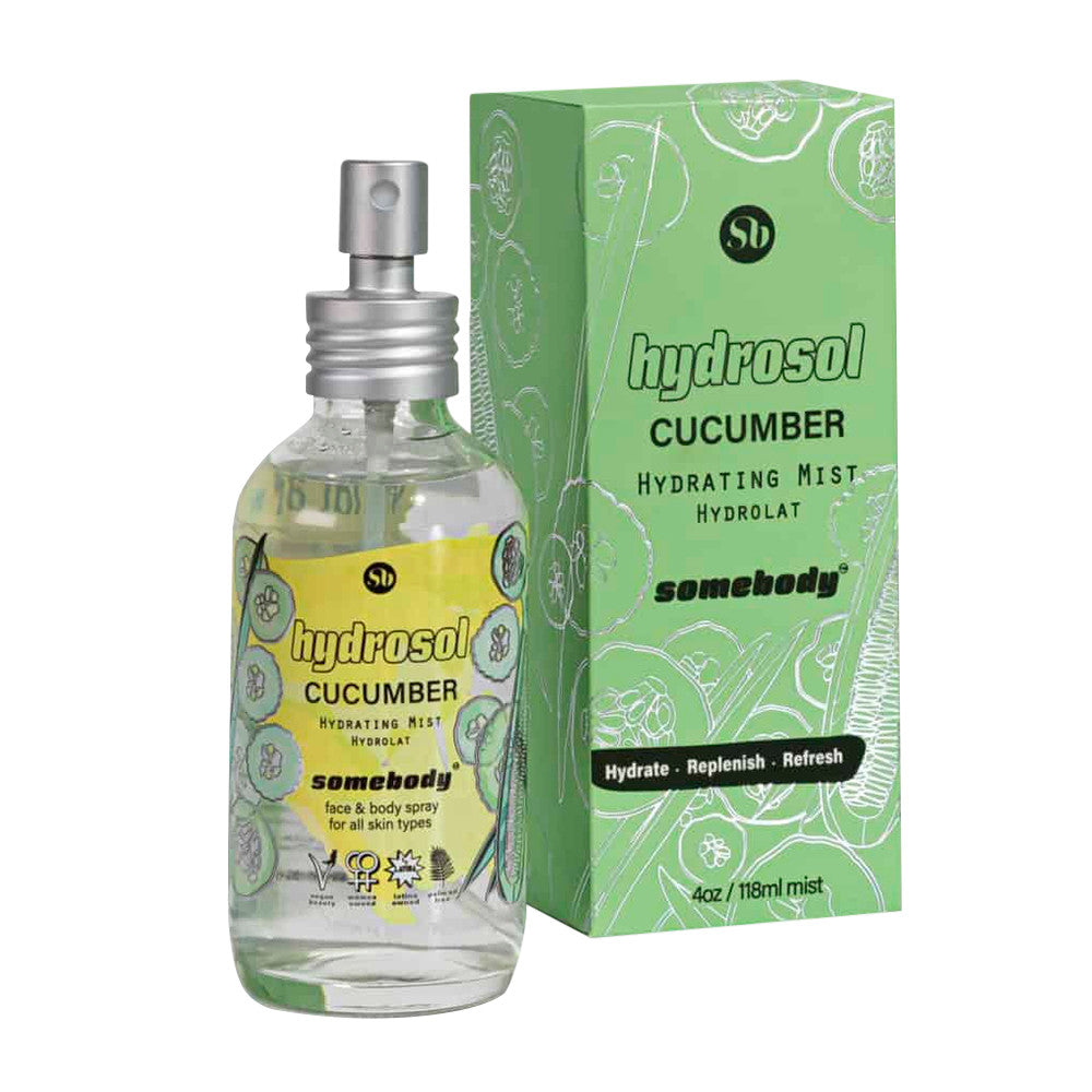 Somebody Hydrosol Cucumber Hydrating Mist, 4 Oz