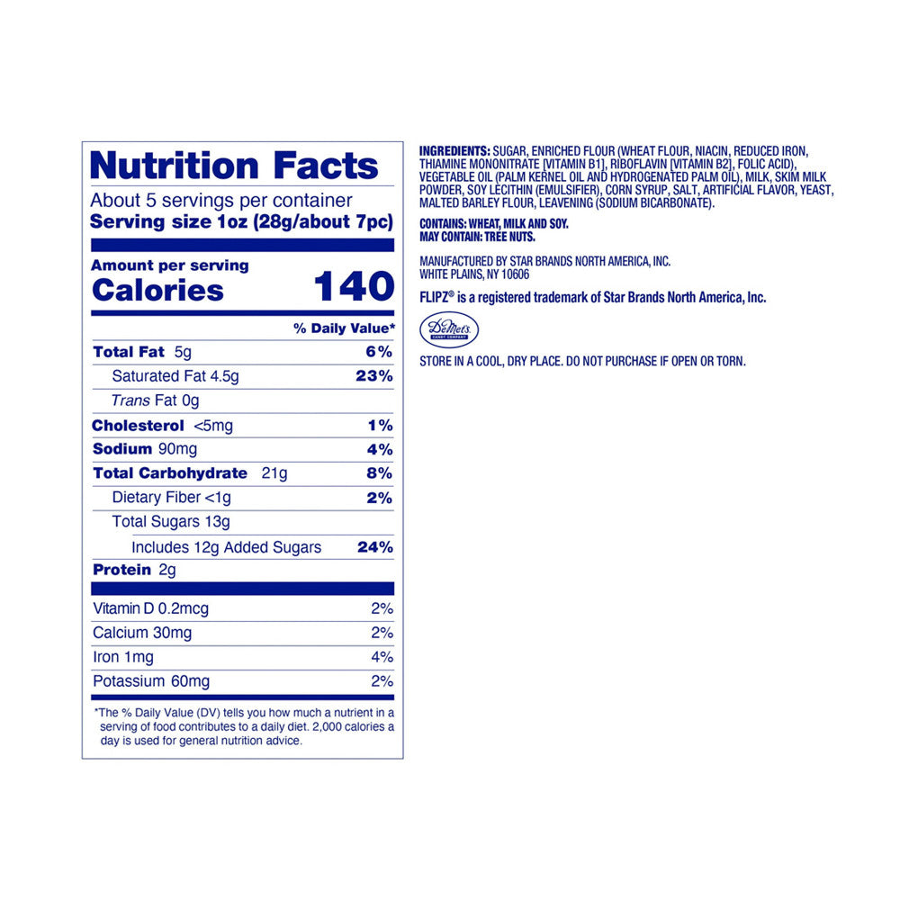 Flipz Pretzels White Fudge Packages, 5 Oz