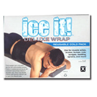 Ice It Deluxe Wrap System With Cover And Strap By Battle Creek Equipment Cold Pack 9 X 20 Inches 1Ea