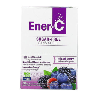 Ener C Vitamin C Sugar Free Drink Mix, Mixed Berry, 30 Ea