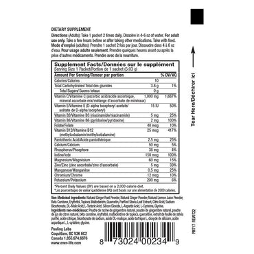 Ener C Sugar Free Multi Vitamin C Drink Mix, Lemon Ginger, 30 Ea