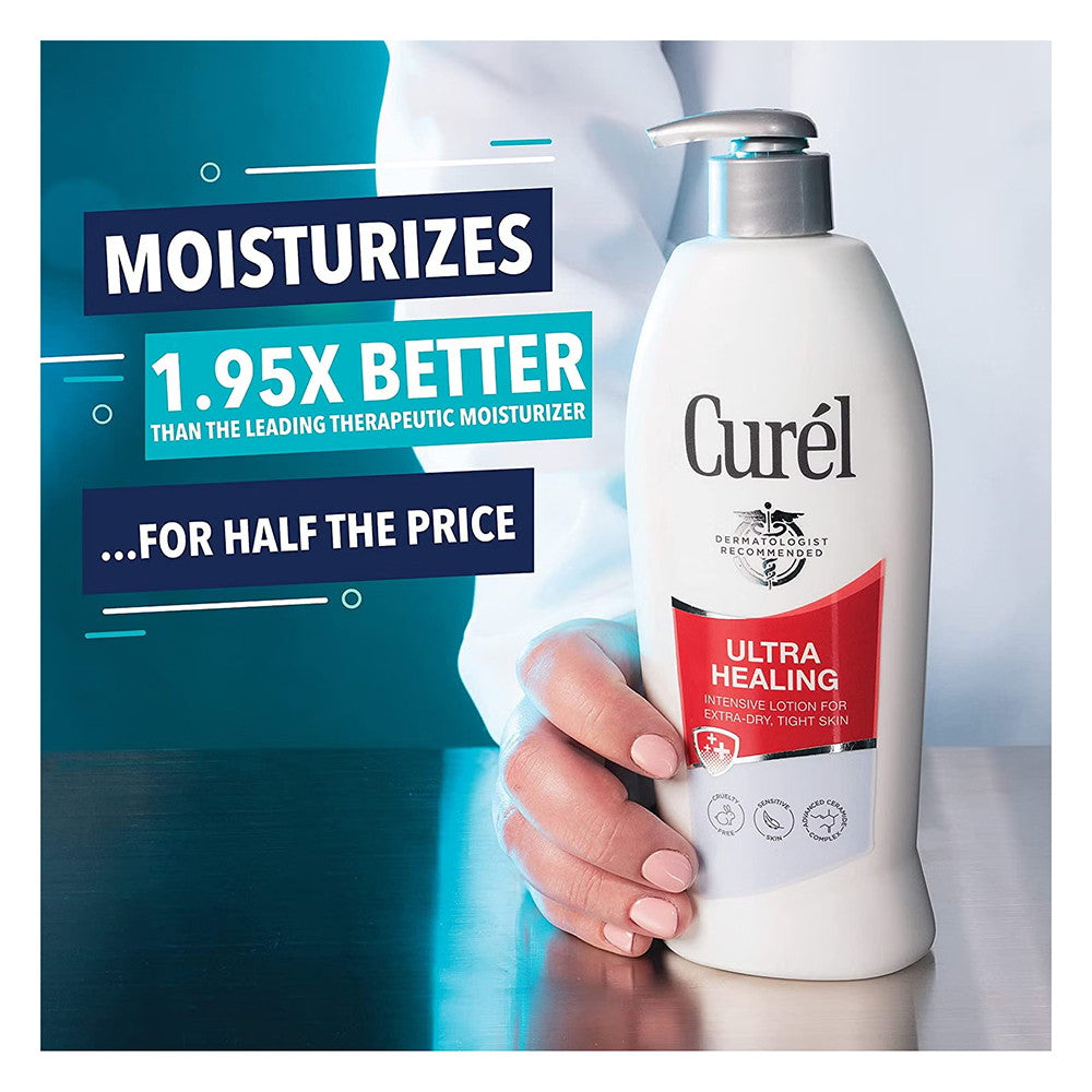 Curel Ultra Healing Moisture Lotion For Extra Dry Skin, 13 Oz