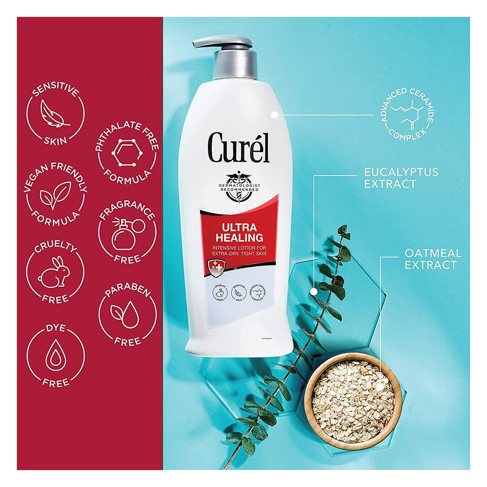 Curel Ultra Healing Moisture Lotion For Extra Dry Skin, 13 Oz
