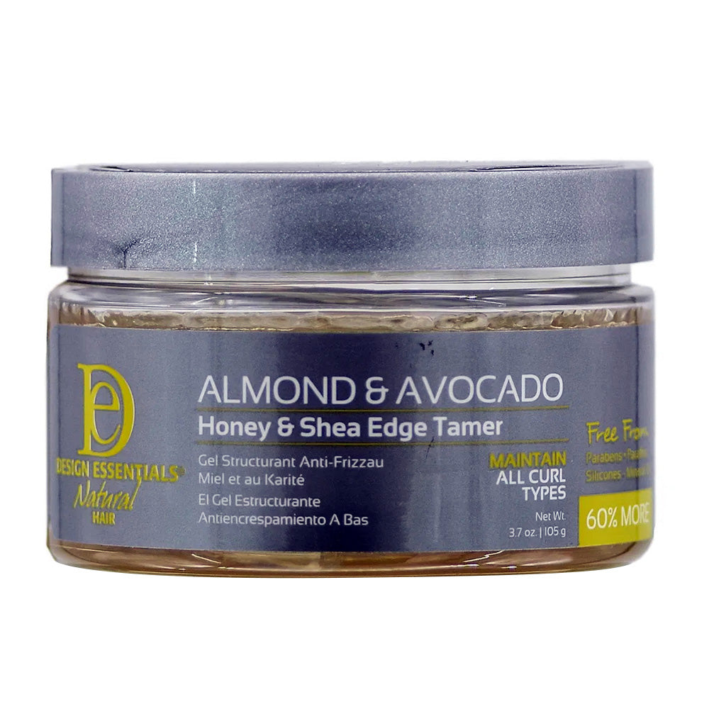 Design Essential Almond & Avocado Edge Tamer Maintain All Curl Types 3.7Oz (105g)
