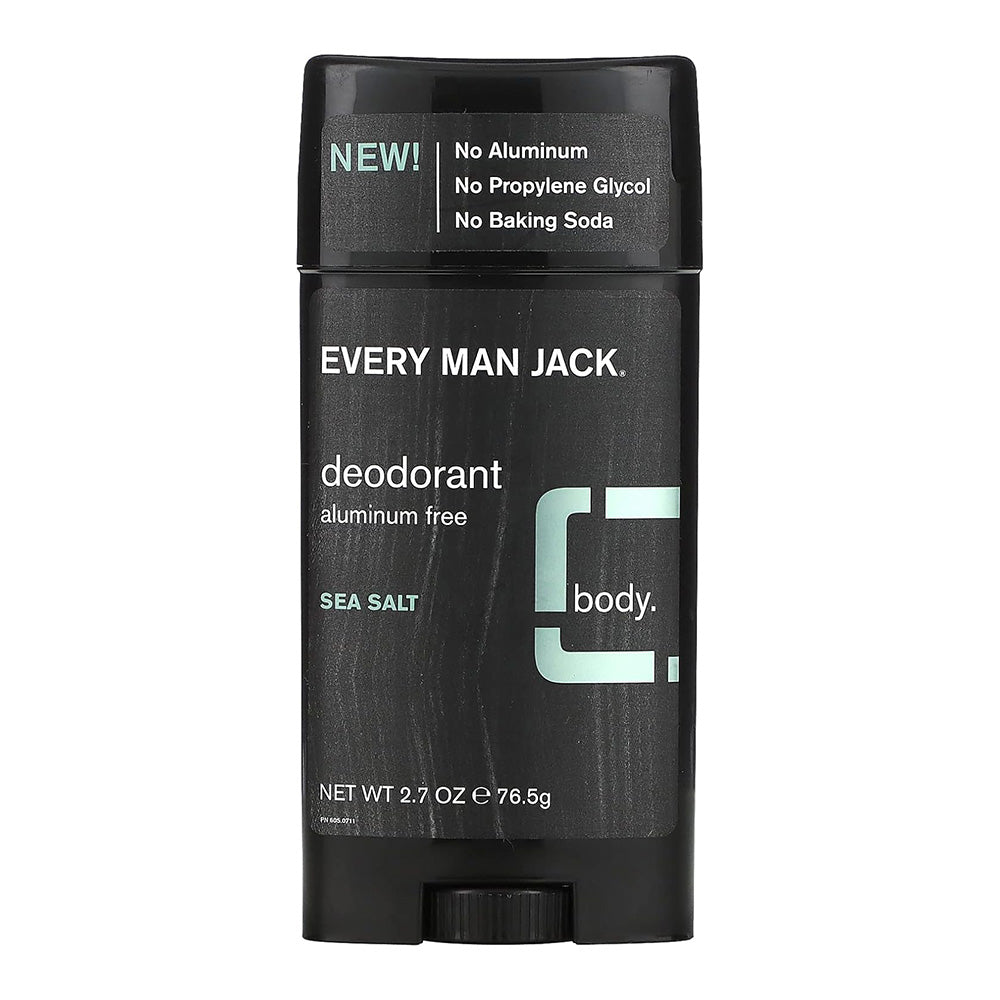 Every Man Jack Sea Salt Body Deodorant for Long Lasting Odor Protection 2.7Oz (76.5g)