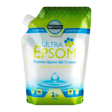 Saltworks Ultra Epsom Premium Bath Salt, 2 Lb