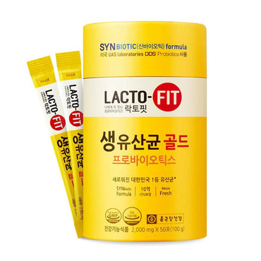 Lacto Fit Probiotics Gold Sticks Improves The Guts Flora 50Ea (2g)