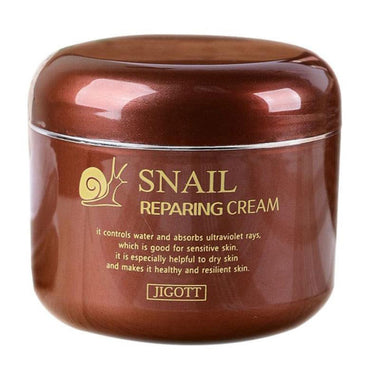 Jigott Snail Reparing Cream Good for Sensitive Skin and Dry Skin 3.52Oz (100g)