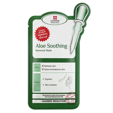 Laundryou Aloe Soothing Renewal Face Mask Sheets to Hydrates Skin 10Ea