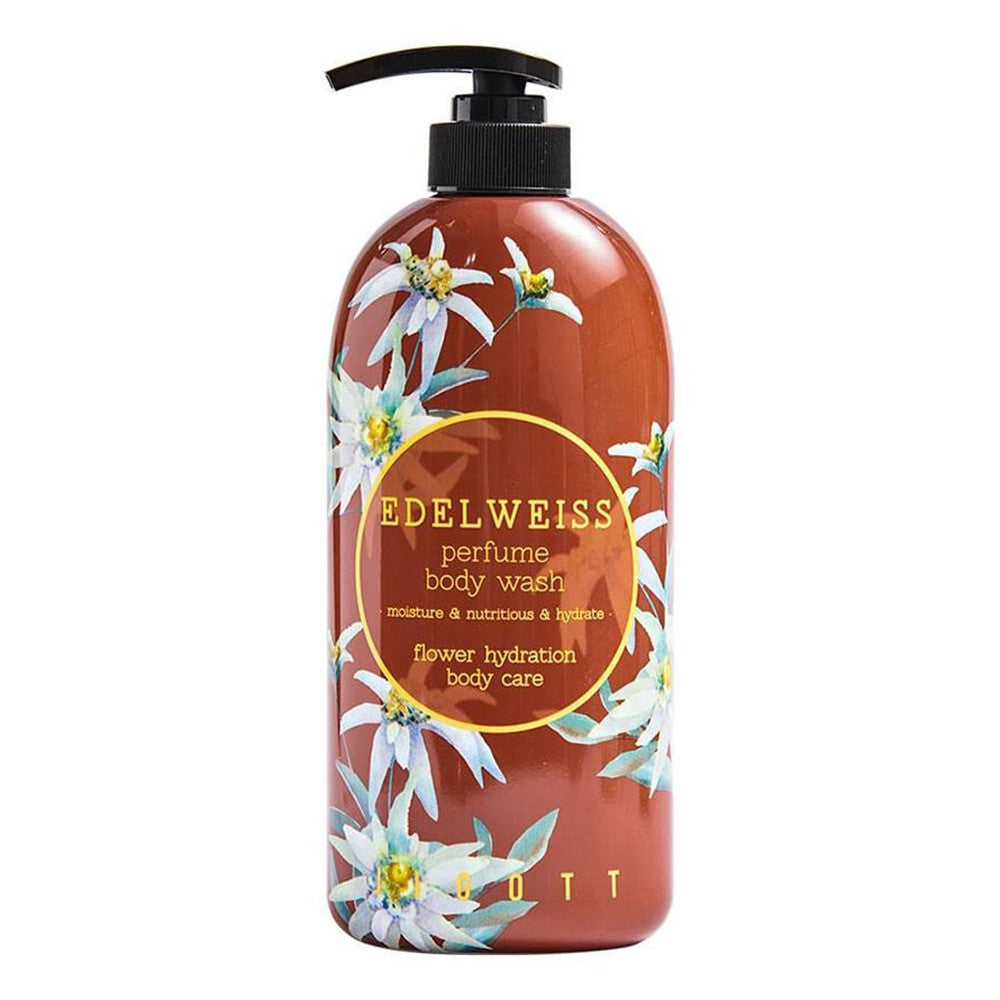 Jigott Edelweiss Perfume Body Wash Flower Hydration Body Care 750ml