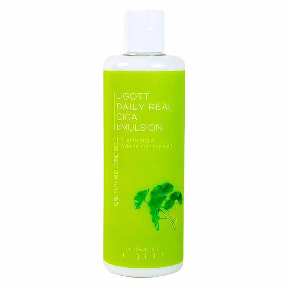Jigott Daily Real Cica Emulsion Brightiening and Wrinkle Improvement for Skin 300ml