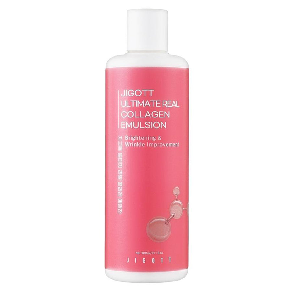 Jigott Ultimate Real Collagen Emulsion Brightiening and Wrinkle Improvement for Skin 300ml