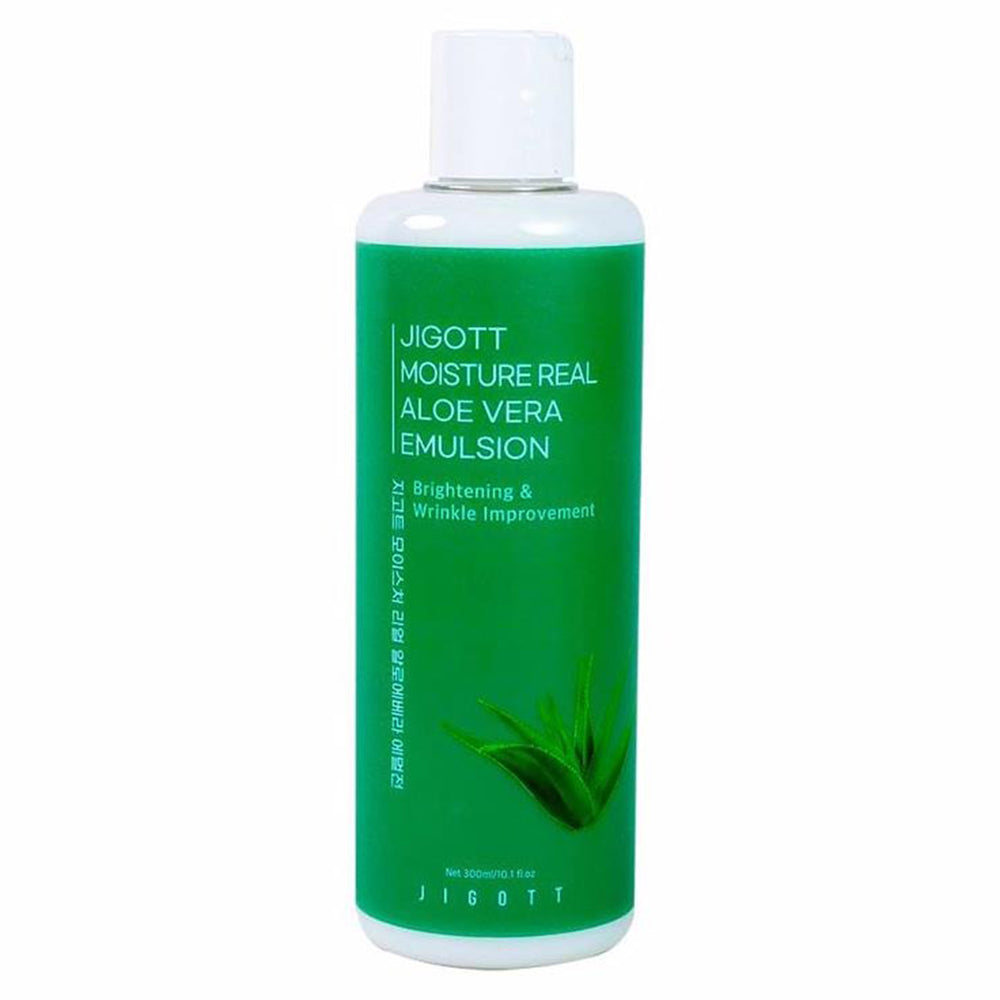Jigott Moisture Real Aloe Vera Emulsion for Skin 300ml