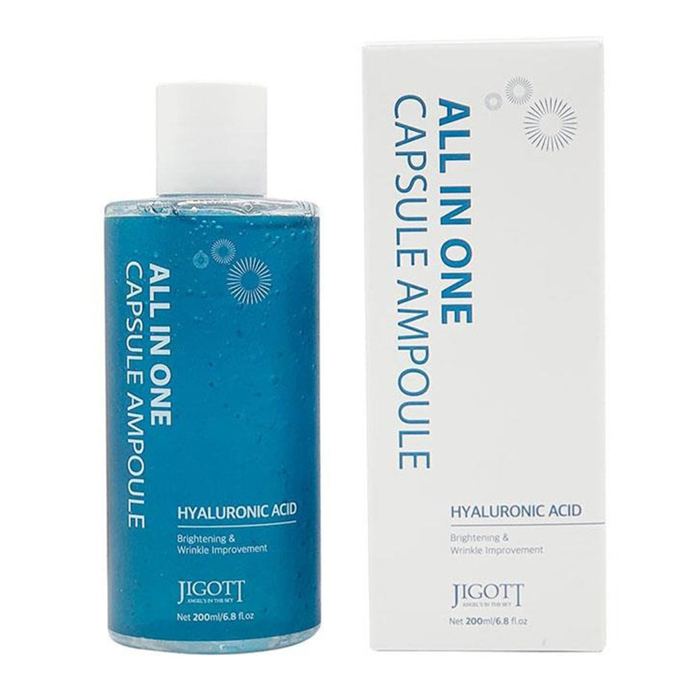 Jigott All in one Hyaluronic Acid Capsule Ampoule Face Serum 6.8Oz (200ml)