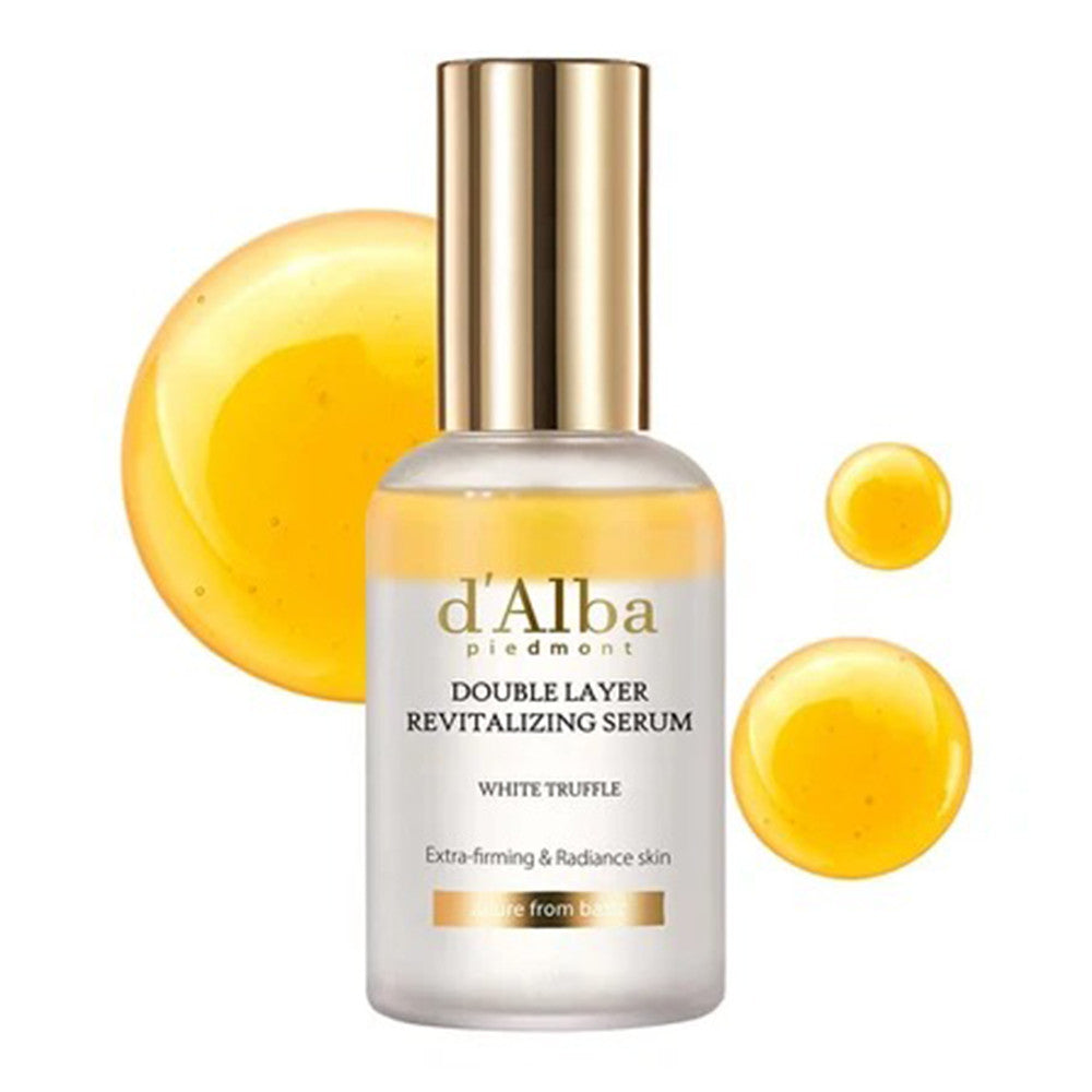 d'Alba White Truffle Double Layer Revitalizing Serum Extra Firming Radiance Skin 1.69Oz (50ml)