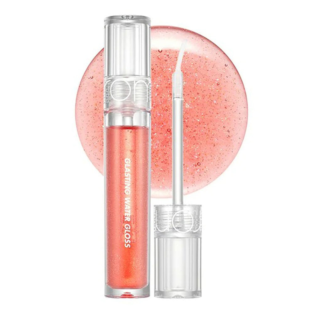 Rom&nd Glasting Water Gloss 01 Sanho Crush Maximizes The Glossy Effect 0.16Oz (4.5g)
