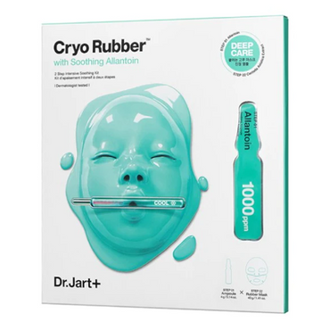 Dr Jart Plus Cryo Rubber Face Mask with Soothing Allantoin 1000 ppm 2 Step Intensive Soothing Kit 1Ea
