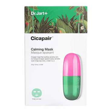 Dr Jart Plus Cicapair Calming Face Mask 1 Box of 5 Sheets 0.9Oz (25g)