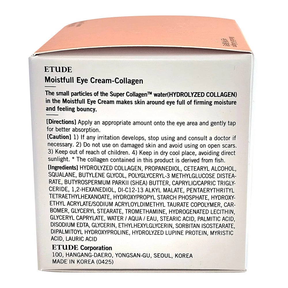 Etude House Moistfull Collagen Eye Cream Anti Aging Eye Care 0.94Oz(28ml)