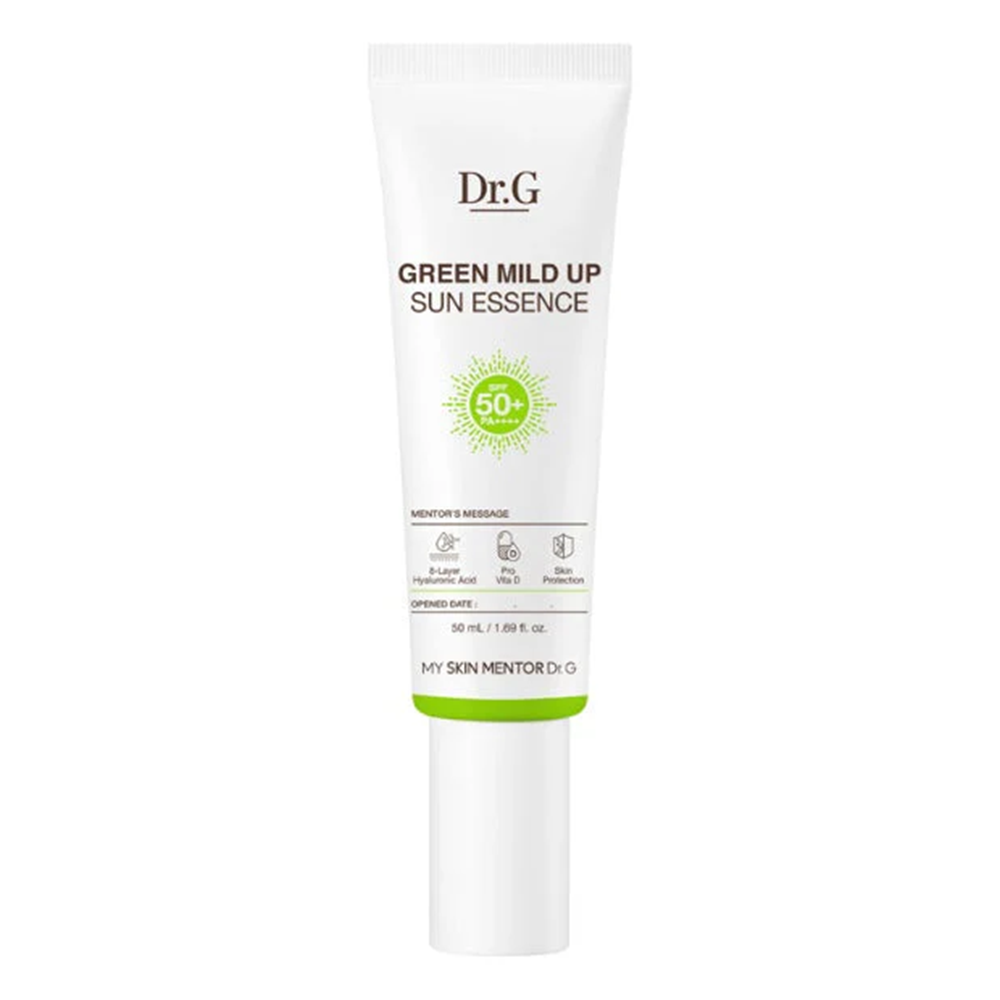 Dr G Green Mild Up Sun Essence SPF50+ / PA++++ Sunscreen with 8 Layer Hyaluronic Acids 1.69Oz (50ml)