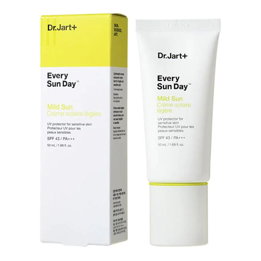 Dr Jart Plus Every Sun Day Mild Sun SPF 43 / PA+++ UV Protectant for Sensitive Skin 1.69Oz (50ml)