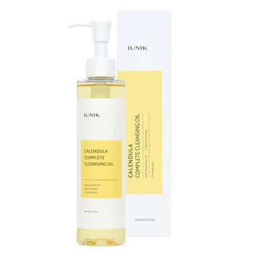 Iunik Calendula Complete Cleansing Oil for All Skin Types 6.76Oz (200ml)