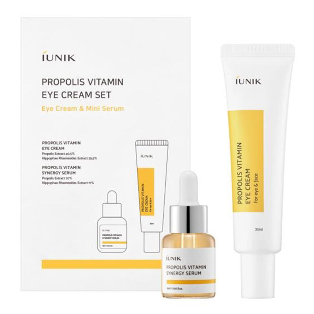 Iunik Propolis Vitamin Eye Cream and Mini Serum Set 1Ea