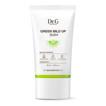 Dr G Green Mild Up Sun+ SPF50+ / PA++++ Sunscreen with Mineral UV Filter 1.69Oz (50ml)