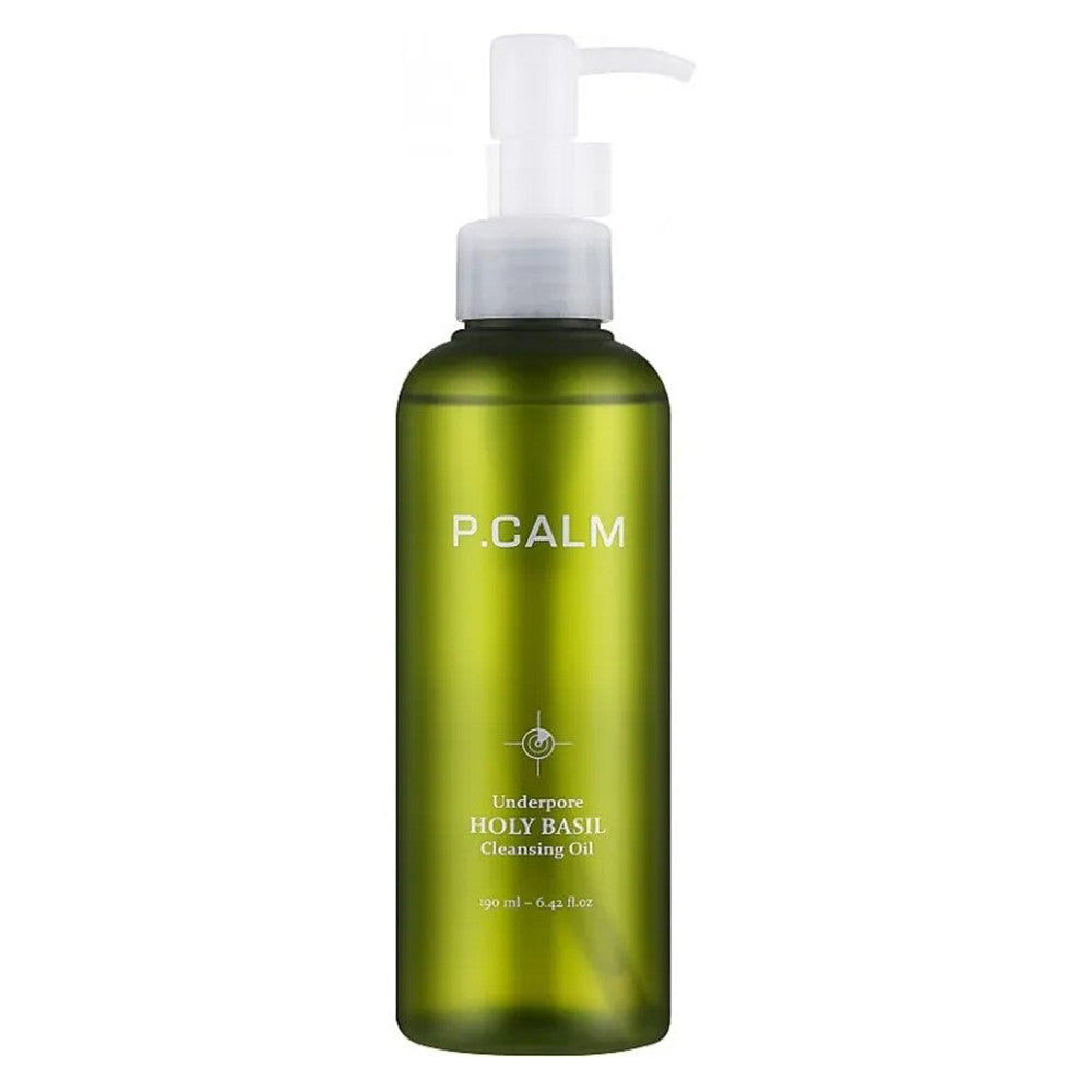 P.calm Under Pore Holy Basil Cleansing Oil Goodbye Stubborn Makeup 6.42Oz (190ml)