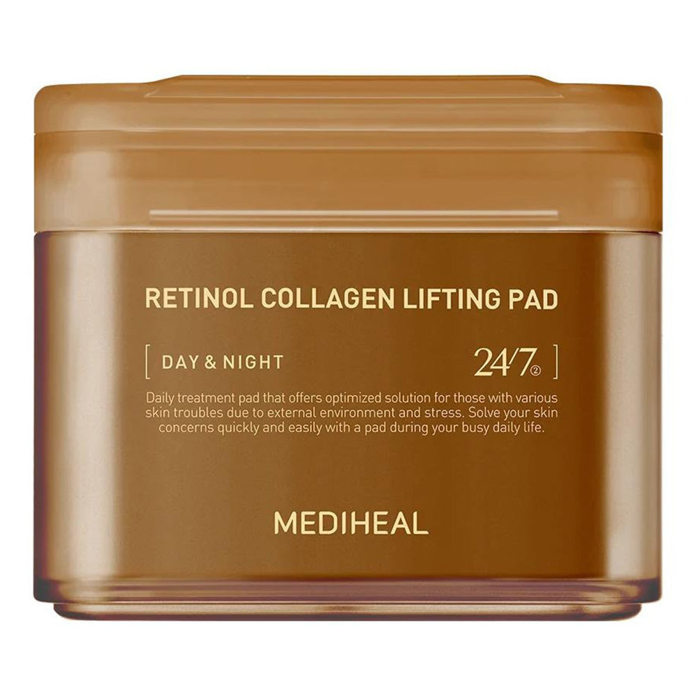 Mediheal Retinol Collagen Lifting Toner Pad for Skin Lifting Day and Night 100Ea