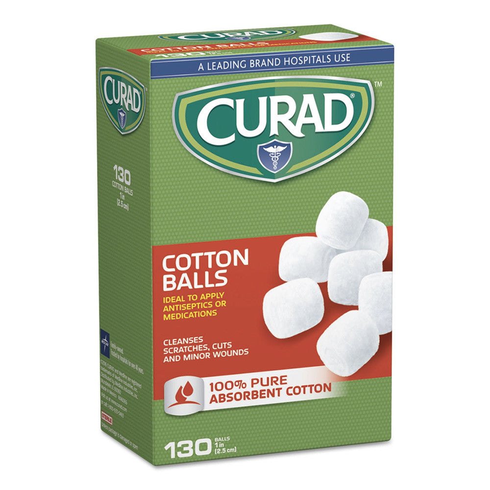 Curad Sterile Cotton Balls, 130 Ea