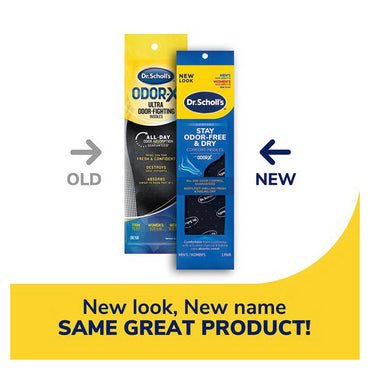 Dr Scholls Odor Fighting Insoles with Activated Charcoal, 1 Pair