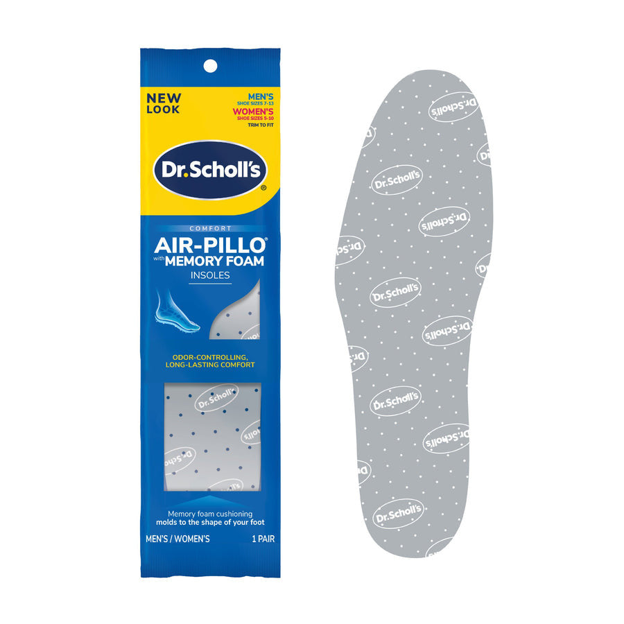 Dr. Scholl's Comfort Double Air-Pillo Insoles, (M 7-13/W 5-10), 1 Pair