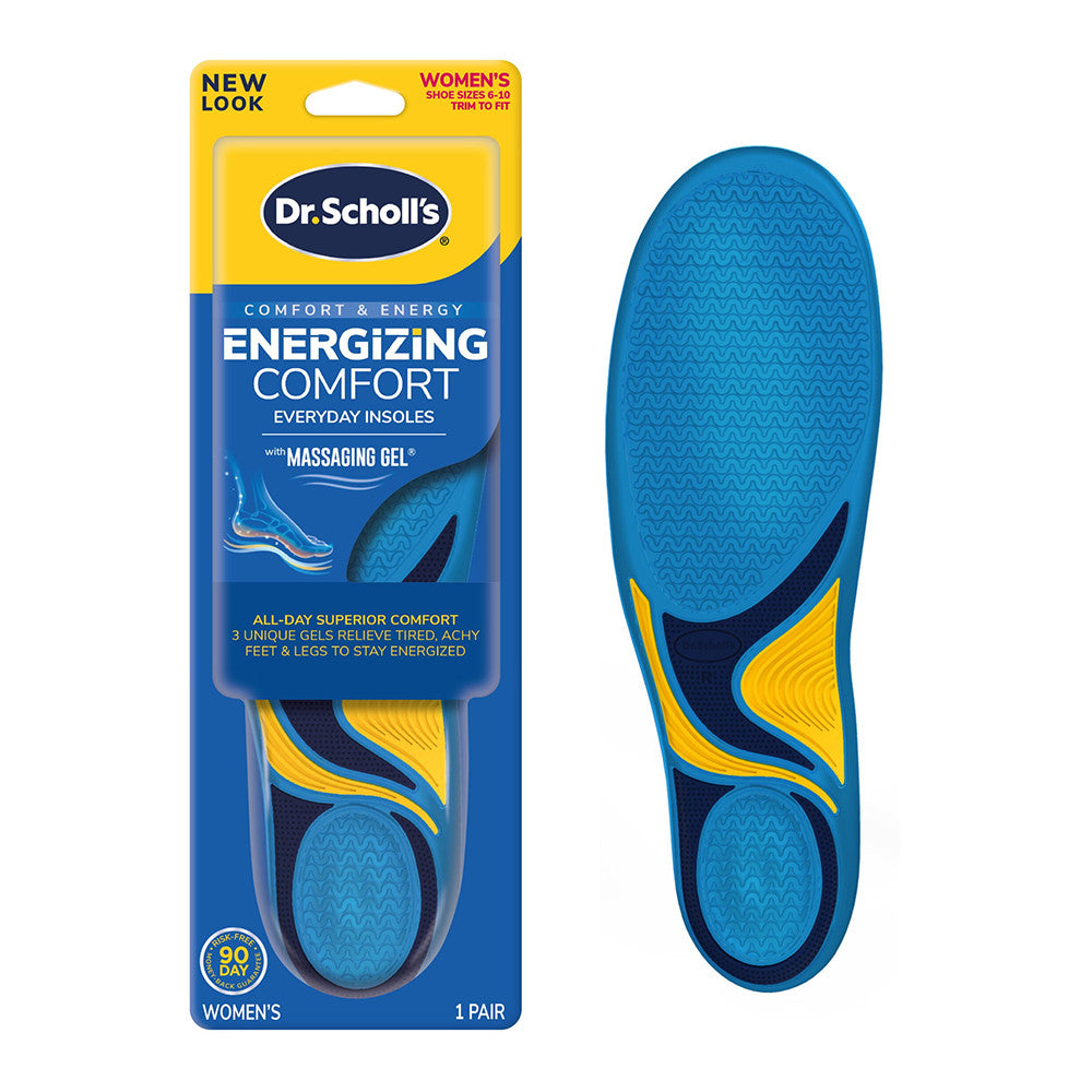 Dr. Scholls Comfort And Energy Massaging Gel Insoles For Men, Size 8-14, 1 Pair