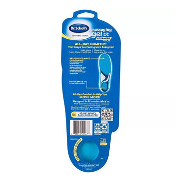 Dr Scholls Comfort And Energy Massaging Gel Advanced Insoles For Women, Size 6-10, 1 Pair